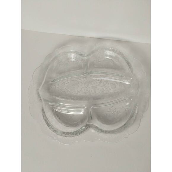 Vintage Cambridge Elegant Glass 5 Compartment Relish Celery Dish - Picture 1 of 5